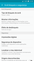 Samsung Galaxy S6 Edge - Segurança - Como ativar o código de bloqueio do ecrã -  5 