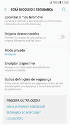 Samsung Galaxy S6 Edge - Android Nougat - Segurança - Como ativar o código PIN do cartão de telemóvel -  5 