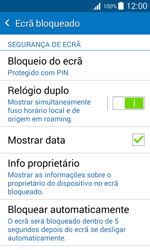 Samsung Galaxy J1 - Segurança - Como ativar o código de bloqueio do ecrã -  11 