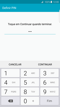 Samsung Galaxy S6 Edge + - Segurança - Como ativar o código de bloqueio do ecrã -  8 