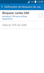 Samsung Galaxy J1 - Segurança - Como ativar o código PIN do cartão de telemóvel -  6 