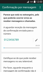 Samsung Galaxy J1 - Aplicações - Como configurar o WhatsApp -  8 