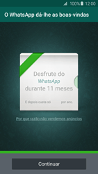 Samsung Galaxy S6 Edge - Aplicações - Como configurar o WhatsApp -  14 