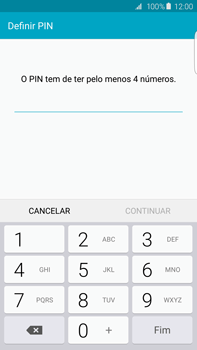 Samsung Galaxy S6 Edge + - Segurança - Como ativar o código de bloqueio do ecrã -  7 