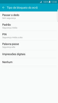 Samsung Galaxy S6 Edge + - Segurança - Como ativar o código de bloqueio do ecrã -  6 