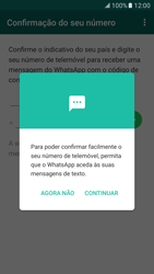 Samsung Galaxy S7 - Aplicações - Como configurar o WhatsApp -  12 