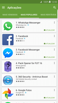 Samsung Galaxy S6 Edge + - Aplicações - Como pesquisar e instalar aplicações -  8 