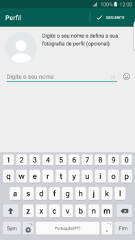 Samsung Galaxy S6 Edge + - Aplicações - Como configurar o WhatsApp -  13 