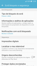Samsung Galaxy S7 - Segurança - Como ativar o código de bloqueio do ecrã -  5 