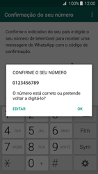 Samsung Galaxy J3 (2016) - Aplicações - Como configurar o WhatsApp -  7 