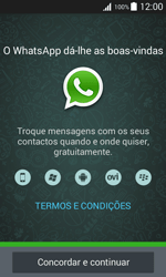 Samsung Galaxy J1 - Aplicações - Como configurar o WhatsApp -  5 