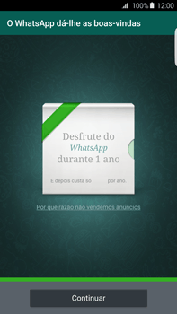 Samsung Galaxy S6 Edge + - Aplicações - Como configurar o WhatsApp -  14 