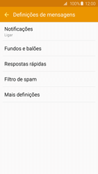 Samsung Galaxy S6 Edge - SMS - Como configurar o centro de mensagens -  6 