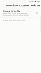 Samsung Galaxy S6 Edge - Android Nougat - Segurança - Como ativar o código PIN do cartão de telemóvel -  7 
