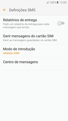 Samsung Galaxy S6 Android M - SMS - Como configurar o centro de mensagens -  8 