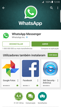 Samsung Galaxy S6 Edge + - Aplicações - Como configurar o WhatsApp -  8 