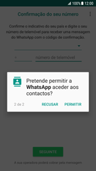 Samsung Galaxy S7 - Android Nougat - Aplicações - Como configurar o WhatsApp -  8 