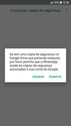 Samsung Galaxy S7 - Android Nougat - Aplicações - Como configurar o WhatsApp -  14 