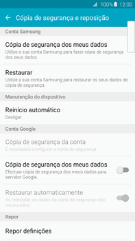 Samsung Galaxy S6 Edge + - Repor definições - Como repor definições de fábrica do telemóvel -  6 