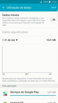 Samsung Galaxy S6 Edge + - Internet no telemóvel - Como ativar os dados móveis -  5 