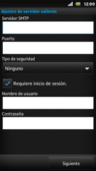... Sony Xperia U - Correo electrónico: Configurar correo electrónico