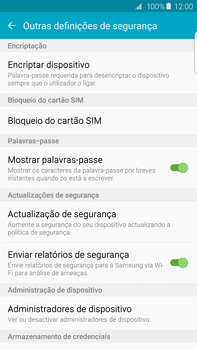 Samsung Galaxy S6 Edge + - Segurança - Como ativar o código PIN do cartão de telemóvel -  6 