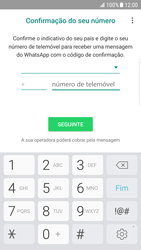 Samsung Galaxy S6 Edge - Android Nougat - Aplicações - Como configurar o WhatsApp -  10 
