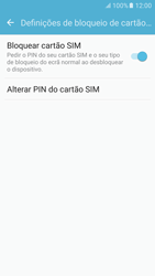 Samsung Galaxy S6 Android M - Segurança - Como ativar o código PIN do cartão de telemóvel -  9 