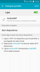Samsung Galaxy S6 Edge - Internet no telemóvel - Como partilhar os dados móveis -  11 